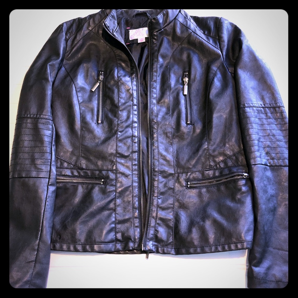 Faux leather jacket